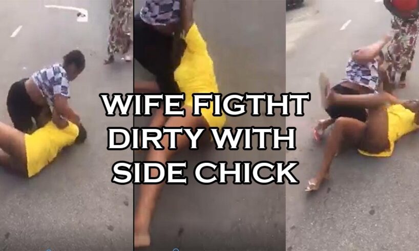 Street fight 2024! Two black women fight dirty. Woman fight husband's side chick