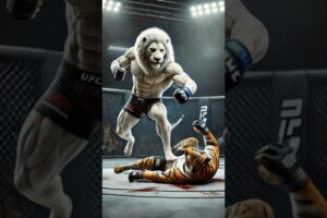 Top 10 UFC Strongest Animal Fighting (White Lion, Tiger, Black Panther)