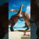 Two dinosaurs fight with each other and little baby is crying  #ai #jurassicworld #animals #shorts