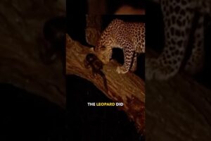 Wait for the end to see what the leopard does ❤️ #animals