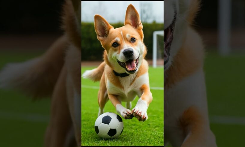 funny dog play football  #animals #shortsvideo #shortvideo  #shorts #youtubeshorts #viralvideo