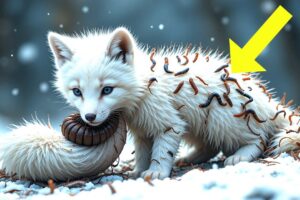 Arctic Fox Cub Miraculously Rescued Attack By Million of Barnacles