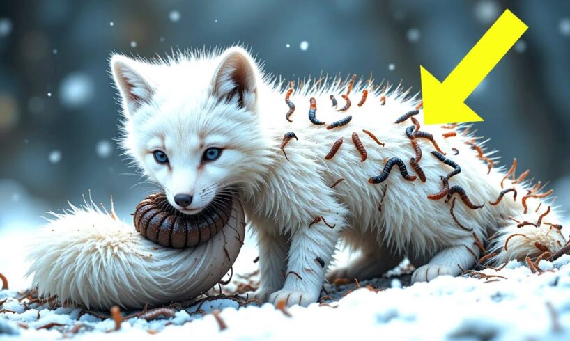 Arctic Fox Cub Miraculously Rescued Attack By Million of Barnacles