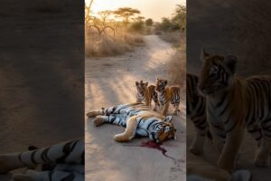 Bengal tiger fights for survival after a brutal injury