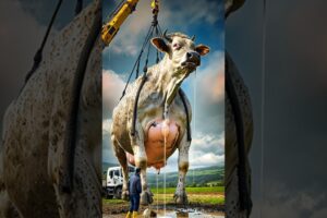 Cow fell into well remove by rescue team #humanity #animals #cow #rescueanimals #teamwork #cowlover