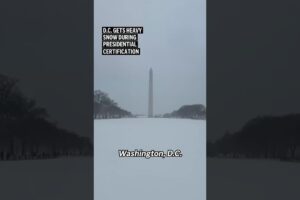 D.C. gets heavy snow during presidential certification