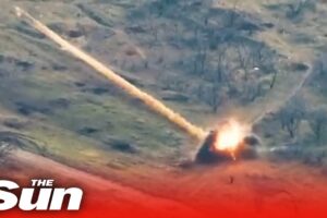 Dramatic moment Russian soldiers are wiped out by ‘death ray’ weapon fired by Ukraine