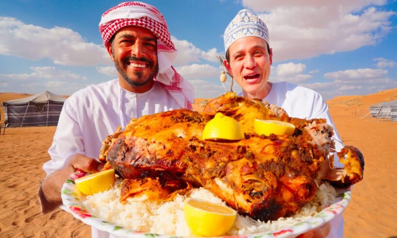 Epic Arabian Food - SAND DUNE WHOLE LAMB!! (Rare Food Experience in Oman)