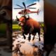 Firefighters Rescue Poor Pregnant Cow With Helicopter | Episode 11 #animals #sad #emotional #shorts