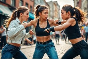 GIRLS FIGHTING IN REAL LIFE STREET FIGHTS?