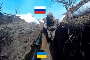 GoPro Moment! Ukrainian Soldiers mercilessly Delete Hundreds of Russian Troops In Trench Battle