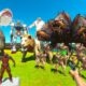 Hunting Hell Dogs and Parkour Fights Herbivore Dinosaurs - Animal Revolt Battle Simulator