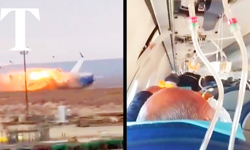 Kazakhstan plane crash: passenger captures last moments