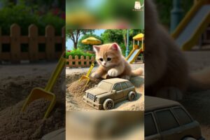 Little Boy Forget Cute Kitten at the Park 😭 Sad Cat Story #shorts #cat