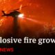 Los Angeles braces for ‘explosive fire growth’ as high winds near | BBC News