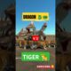 MIND BLOWING ANIMAL FIGHTS🔥 #shorts #ytshorts #shortsfeed #animals #hybrids #fusion #dragon #tiger