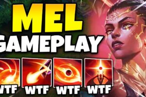 NEW CHAMP MEL IS THE MOST BROKEN CHAMP EVER RELEASED! (SHE CAN REFLECT ABILITIES)