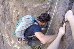 Passed by Free Solo Climber - Dark Shadows, Red Rocks, Neveda