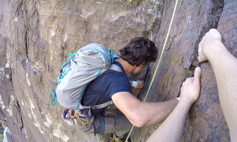 Passed by Free Solo Climber - Dark Shadows, Red Rocks, Neveda