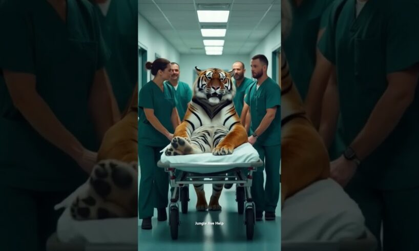 Pregnant Tiger Rescued From Jungle to Hospital A Life Saving Mission 😱😢 #shorts #Hamunity #pregnant