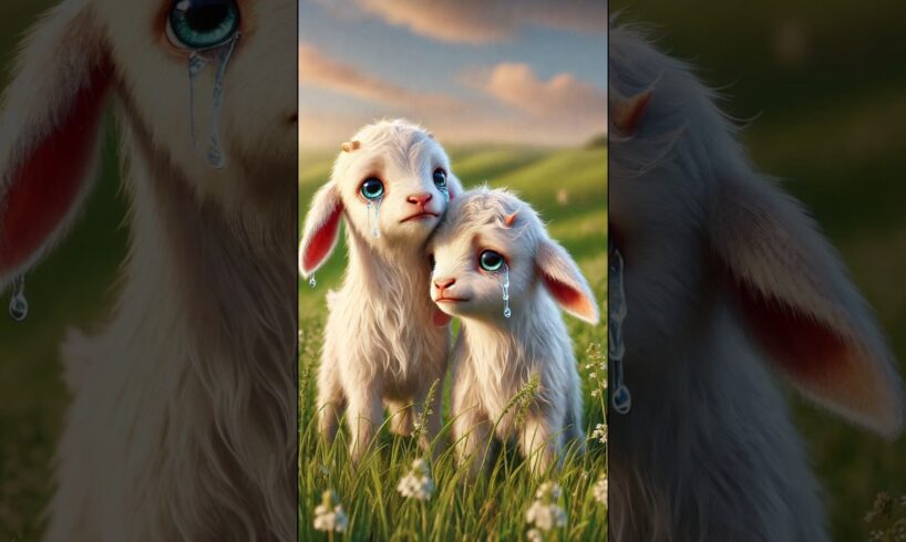 Sad story of goat kids #humanity #goat #goatlovers #shortsfeed #animals #cow #emotional #ai #shorts