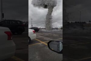 Small Tornado on a Parking Lot