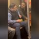 Straphanger fights back after getting hit in the face by another rider