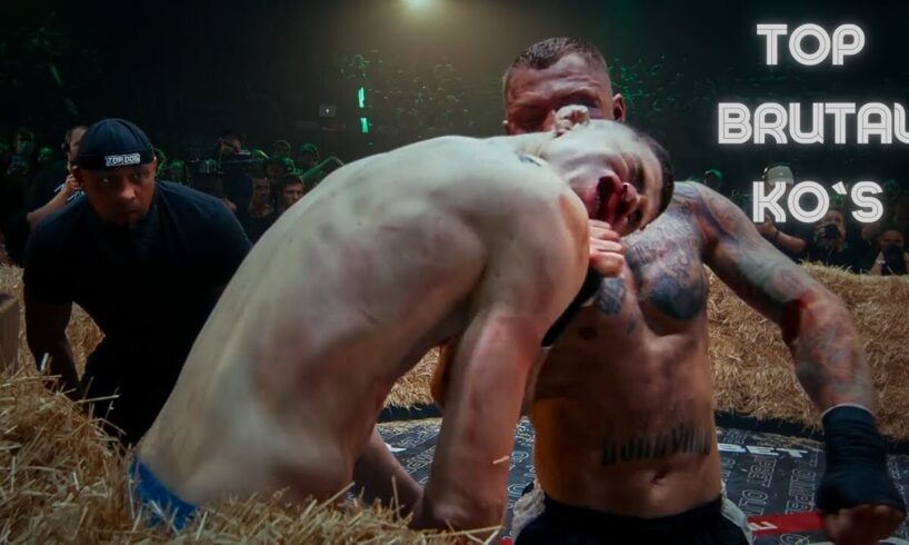 TOP 50 Most Brutal Street & Backyard Fights - Bare Knuckle, MMA & Boxing Knockouts