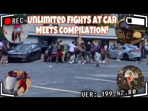 UNLIMLTED HOOD FIGHTS AT CAR MEETS @BigHead4 COMPILATION!