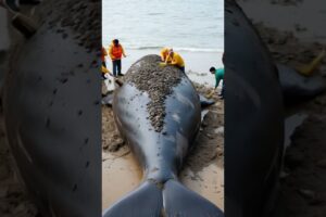 Worker helping whale #animals #rescue #arctic #whale