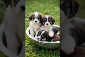 cutest puppies in a big bowl adorable moments #dog #puppy #puppies #dogs #doglover #dogvideos