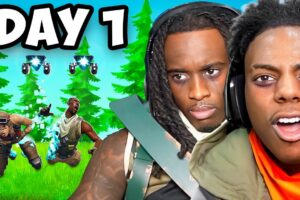 iShowSpeed & Kai Cenat Play Fortnite Until They WIN.. DAY 1