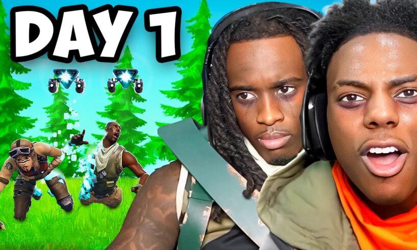 iShowSpeed & Kai Cenat Play Fortnite Until They WIN.. DAY 1