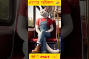 ভাগ্য part -২৭ || বেলার অভিমান || Bengali story || cat video ||  #cute #kitten