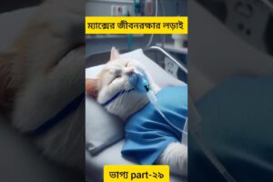 ভাগ্য part -২৯ || ম্যাক্সের জীবনরক্ষার লড়াই || Bengali story || cat video ||  #cute #kitten