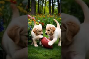 Adorable Cute puppies are playing in the garden. #cute #puppies #cutepuppy #playing #petlover #dogs