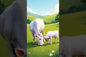 Beautiful story of a cow and her calf #cow #cows #animals #ytshorts #ai #shorts #viralvideo