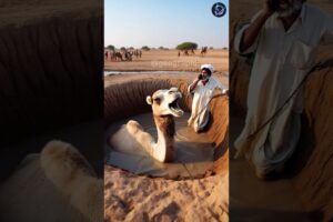 Camel fell in huge takeout by rescue team #humanity #animals #camel #