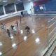 Caught on camera: wall at NC school gymnasium destroyed by storm’s microburst