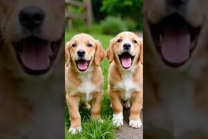 Cute puppies barking outdoor #dog #puppy #doglover #dogs #puppies #dogshorts #dogbarking #dogsound