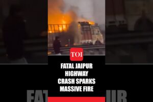 Deadly Jaipur Tanker Crash Caught On Cam: Gas Leak, Explosion, Then Huge Fireball