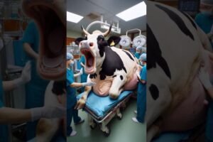 Doctors help a pregnant cow #humanity #animals #cow #cowlover #rescueanimals #veternary #gao #pets