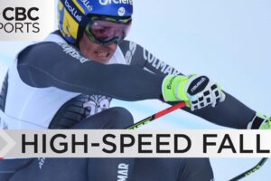 French Skier Crashes, Breaks Legs in World Cup Downhill | WARNING: Graphic content | CBC Sports