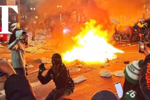 Philadelphia Eagles fans riot during Super Bowl disorder