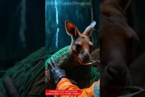 Real-Life Animal Rescue: Team Saves a Kangaroo in Distress #shorts  #viralshorts   #trendingshorts