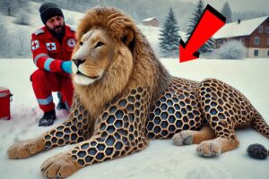 Rescuing a Lion Covered in Barnacles | Heartwarming Recovery Story#animals#lion#trending#trend