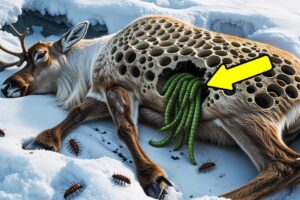 Rescuing an Injured Reindeer Covered in Honeycomb-like Holes | Amazing Arctic Animal Rescue