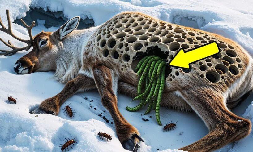 Rescuing an Injured Reindeer Covered in Honeycomb-like Holes | Amazing Arctic Animal Rescue