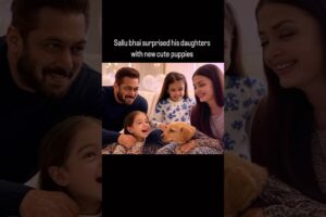 Salman Khan surprised his daughters with cute puppies #shorts #short #shortvideo #shortsvideo #reel