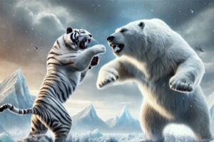 Tiger vs. Polar Bear: Rare Battle Caught on Camera / Animal fight Club #tiger #bear #animals